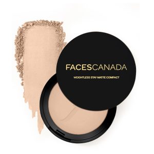 FACESCANADA Weightless Stay Matte Finish Compact Powder - Ivory, 9 G