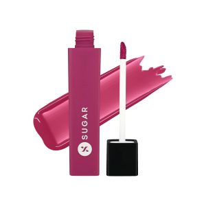 SUGAR Cosmetics Drop A Tint Lip Oil | Glossy & Tinted | Longlasting | Transferproof & Smudgeproof | (05 French Fuchsia, 4ml)
