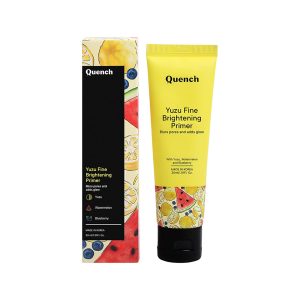 Quench Vitamin C Brightening Primer with Ultra Fine Shimmer Pigment | Gives Brighter, Dewy Complexion | Lightweight & Non-Sticky | Made in Korea (30ml)