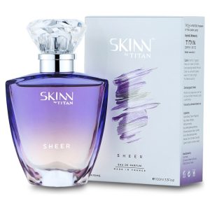 Skinn By Titan | Sheer Perfume - 100 Ml | Perfume For Woman | Gift for Women | Premium Fragrance | Grooming Essentials | Long Lasting Smell for Women |Floral, Fruity, Fresh | Eau De Parfum