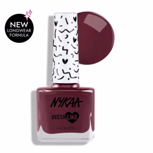 Nykaa InstaLike Long Lasting Nail Enamel - Wine & Only 482