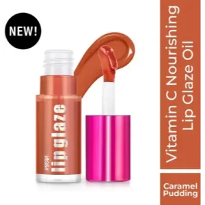 NYKAA Lip Glaze lip oil caramel pudding 7ml  (7 ml, caramel pudding)