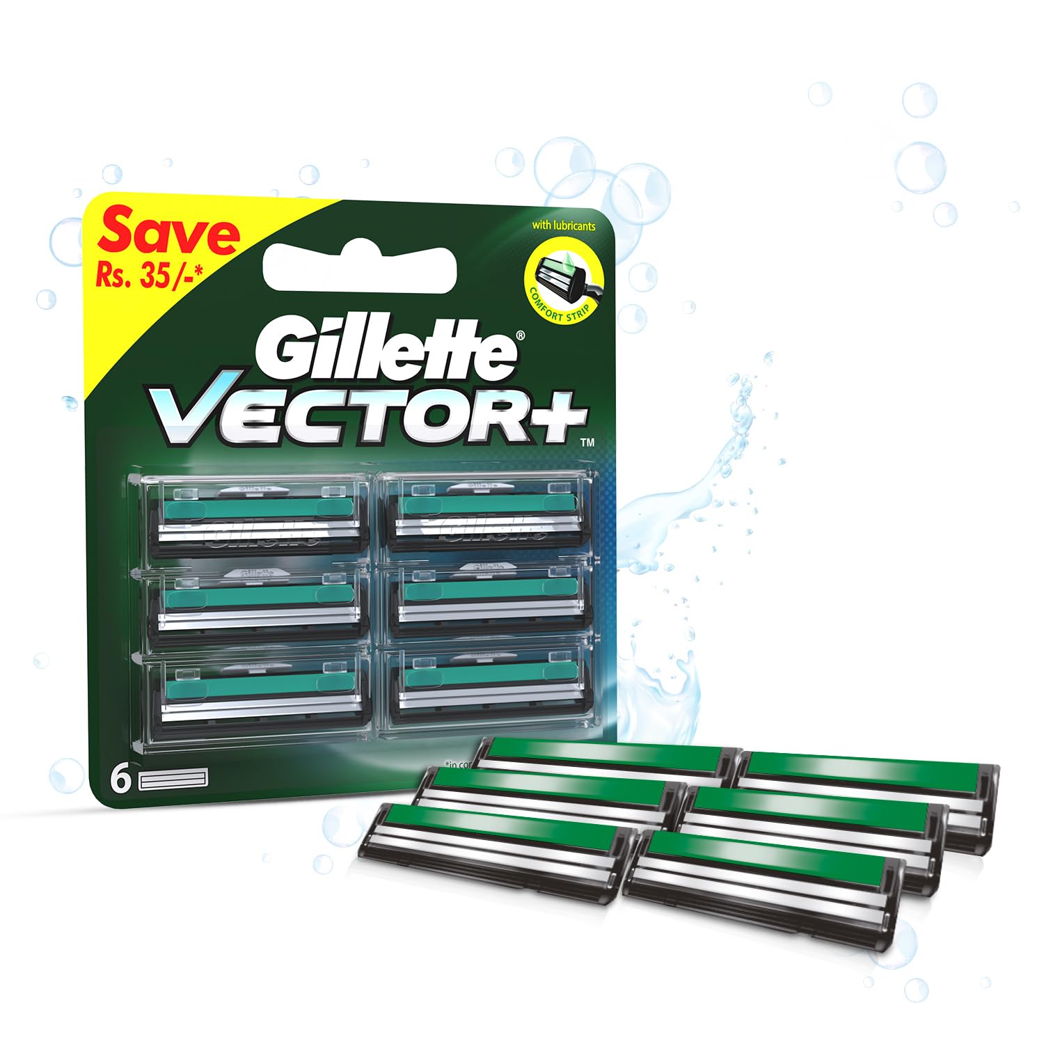 Gillette Vector Plus - 6 Cartridges