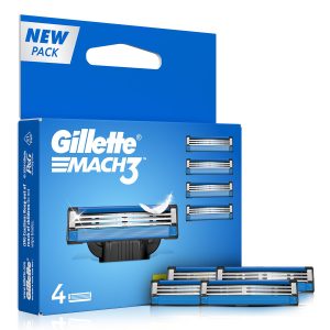 Gillette Mach 3 Manual Shaving Razor Blades - 4s Pack (Cartridge)
