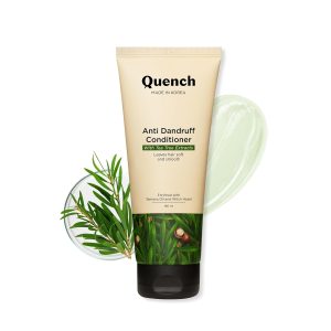 QUENCH Anti Dandruff Conditioner All With Tea Tree Extracts, Provides Deep Nourishment & Minimizes Dandruff, Leaves Hair Soft, Smooth & Silky, Made In Korea (180Ml), 1 Count