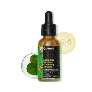QUENCH BOTANICS Quench Dark Spot Correcting Serum with Cica Herb Repair & Hyaluronic Acid | Concentrated Ampoule to Reduce Dark Spots | For Pigmented and Uneven Skin Tone | Made in Korea (30ml)