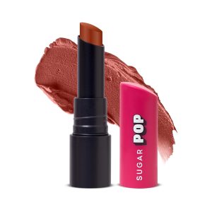 SUGAR POP Ultrastay Transferpoof Matte Lipstick with Vitamin E | Smooth Glide | Waterproof | Longlasting | 4gm - 14 Bronze Beauty