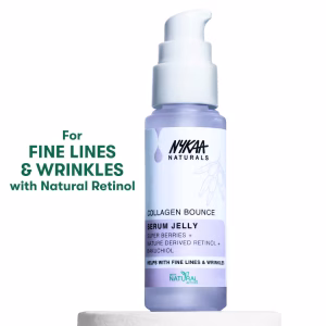 Nykaa Naturals Collagen Boost Serum with Retinol & Superberry for Fine lines and Nourished Skin