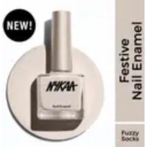 NYKAA Creme Nail Enamel - Fuzzy Socks 457 Grey