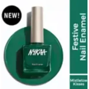 NYKAA Creme Nail Enamel - Mistletoe Kisses 454 Green