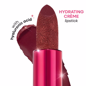 Nykaa Ultra Silk Hydrating Satin Creme Glitter Lipstick with Hyaluronic Acid - Sparklin
