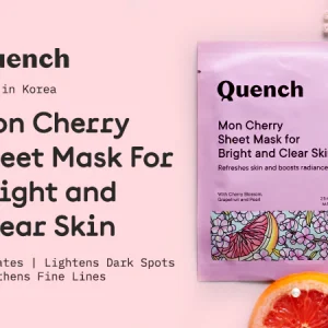 Quench Brightening & Skin Clarifying Sheet Mask with Cherry Blossom Radiance - 25 ML