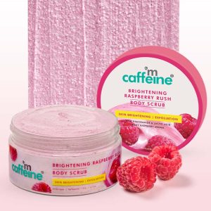 MCaffeine Brightening Raspberry Body Scrub | Vit C Rich - 175g