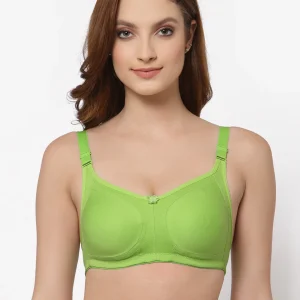 Floret Women's Minimizer Bra | Full Coverage | Non-Padded | Non-Wired | Style T3033 Lime Green
