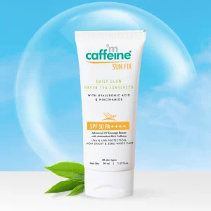 MCaffeine Green Tea Sunscreen SPF 50 PA++++ with Niacinamide - 50 ml