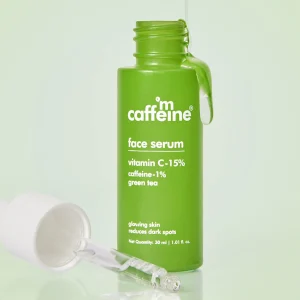 MCaffeine Green Tea & 15% Vitamin C Face Serum - 30 ml