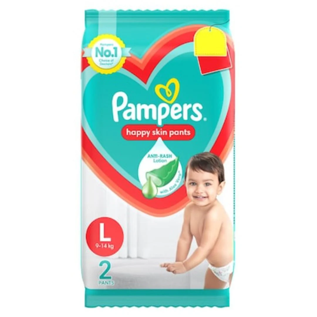 Red Pampers Baby Large Size Dry Pants (2 Count)