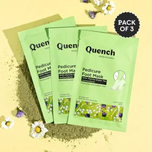 Quench Pedicure Foot Mask with Matcha Green Tea