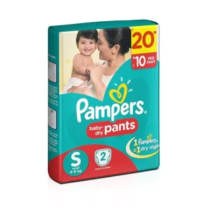Red Pampers Baby Small Size Dry Pants (2 Count)