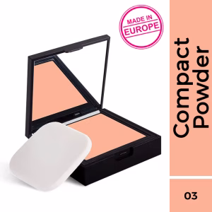 Nykaa SKINgenius Skin Perfecting & Hydrating Matte Powder Compact - Warm Honey 03