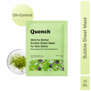 Quench Korean Bubble Sheet Mask with Matcha Green Tea