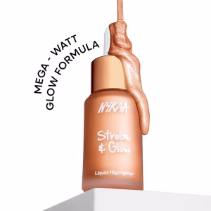 Nykaa Strobe & Glow Liquid Cream Highlighter - Glazed Bronze