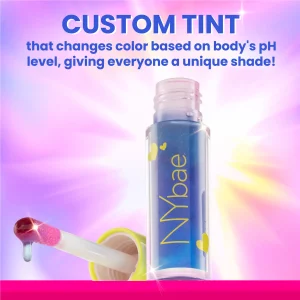 NY Bae pH Lip & Cheek Tint (5 ml) | Colour Changing | Custom Shade | pH Adaptable | Dewy Blush | Glossy Lips | Lightweight | Non-Sticky | Multi-use