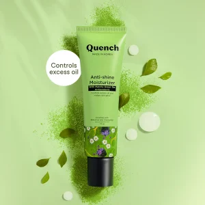 Quench Matcha Better Anti-Shine Moisturizer With Licorice Root & Cica Skin-Rejuvenating Formulas - 75ml