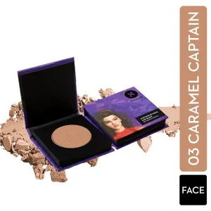 SUGAR Cosmetics - Contour De Force - Mini Bronzer - 03 Caramel Captain (Chestnut Brown Bronzer) - Lightweight, Contour Bronzer with Matte Finish