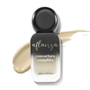 Aflairza Shade : Fair Light Coverture Complete Liquid Foundation | Full Coverage, Long-Lasting, Lightweight & Water-Resistant | Infused with Ectoin for Hydration & Skin Protection | 7 Shades for All Skin Tones | Buildable & Comfortable Wear