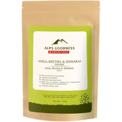 Alps Goodness Amla Reetha & Shikakai Hair Mask Powder (150 g)