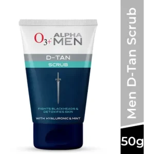 O3+ Alpha Men Acno D-tan Face Scrub With Mint For Blackheads & Detoxies Skin Scrub (50 g)