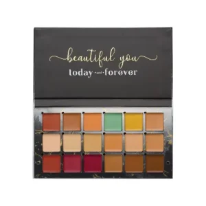 Aflairza One For All (18 Shades) Face Makeup Palette - Includes Foundation Concealer, Contour & Blush - Highly Blendable Matte & Long Lasting Professional Makeup - Lightweight - Vegan