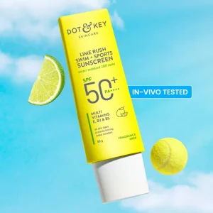 Dot & Key Swim + Sports Sunscreen, In-Vivo Tested SPF 50+ PA++++ (50g)