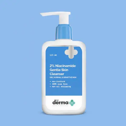 The Derma Co 2% Niacinamide Gentle Skin Cleanser for Sensitive, Dry & Normal Skin - 125 ml