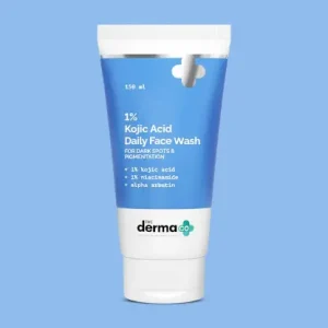 The Derma Co 1% Kojic Acid Face Wash with Niacinamide & Alpha Arbutin For Dark Spots & Pigmentation - 150 ml