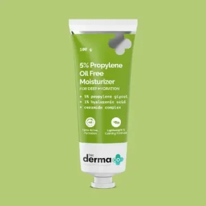The Derma Co 5% Propylene Oil-Free Moisturizer with Propylene Glycol & Hyaluronic Acid - 100 g