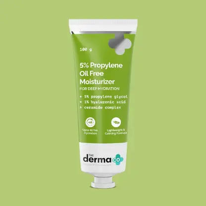 The Derma Co 5% Propylene Oil-Free Moisturizer with Propylene Glycol & Hyaluronic Acid - 100 g