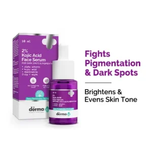 The Derma Co 2% Kojic Acid Face Serum for Dark spots reduction, Pigmentation & Blemishes 10ml