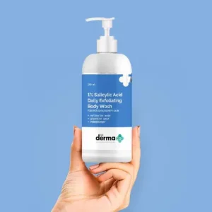 The Derma Co 1% Salicylic Acid Daily Exfoliating Body Wash with Salicylic Acid , Glycolic Acid & PENTAVITIN® - 250ml