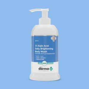 The Derma Co 1% Kojic Acid Daily Brightening Body Wash with Alpha Arbutin For Dark Spots & Pigmentation - 250ml