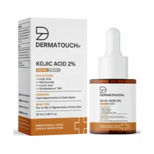 DERMATOUCH Kojic Acid 2% Face Serum for- Hyperpigmentaion & Dark Spots for Dry to Oily & Pigmentation-Prone Skin- 20 ml.