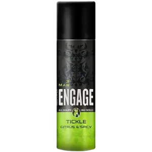 Engage Tickle Deodorant for Men, Citrus and Spicy, Skin Friendly Deo, 220ml Body Spray