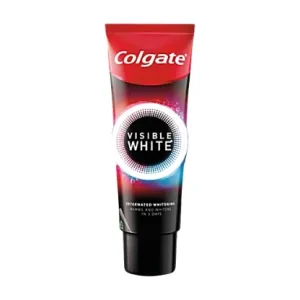 Colgate Visible White O2 Teeth Whitening Toothpaste for noticeably whiter teeth starting in 3 days, 25 g