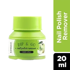 Insight Cosmetics Dip & Go Nail Polish Remover - Moisturising, Easy To Use, 20 ml Green Apple