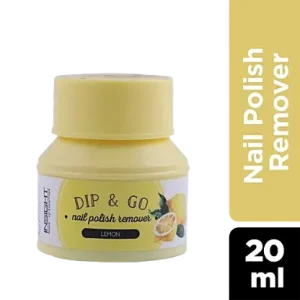 Insight Cosmetics Dip & Go Nail Polish Remover - Moisturising, Easy To Use, 20 ml Lemon