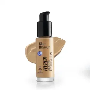 Blue Heaven Hyper Matte Foundation for Face Makeup with SPF 25 PA++ 401- Caramel, 30ml