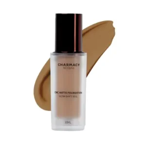 Charmacy Milano Matte Foundation 11 - 30 ml, With SPF 25 Sun Protection, Perfect Canvas for Your Make-Up Buildable Coverage, Instant Hydrating, Light Weight, Suitable for All Skin Types, Seamless Blend, Flawless Finish, No Tube