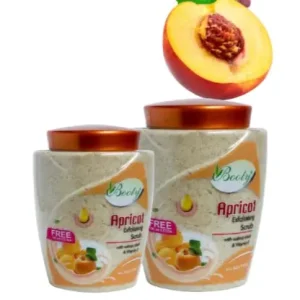 BOOTY Exfoliating Apricot Face Scrub Dead Skin Remover & Revitalises Health With Walnut & Vitamin E 900ml