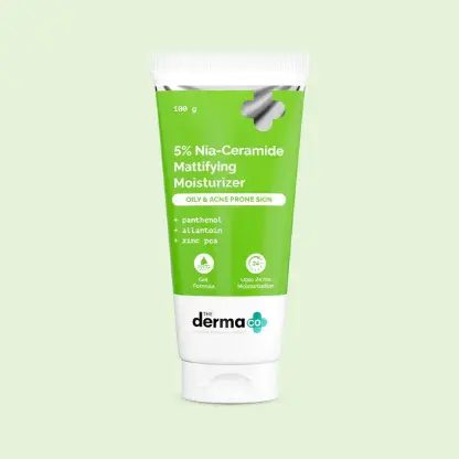 The Derma Co 5% Nia-Ceramide Mattifying Moisturizer with 5% Niacinamide & 2% Ceramide - 100g